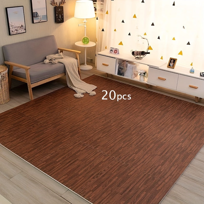 20pc EVA Foam Non-Electric Interlocking Floor Mats - Universal Fit for Outdoor Training, Bedroom, Living Room, Balcony - Battery-Free Exercise Mats
