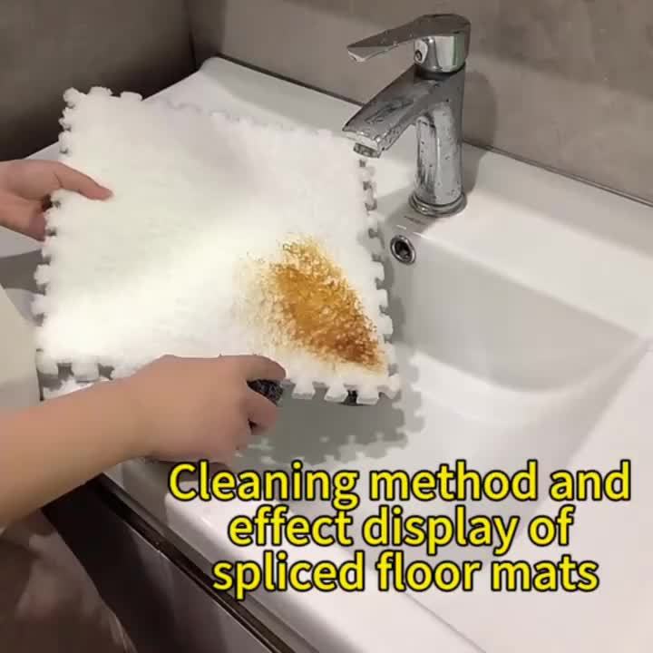 24pcs Sound Carpet 24pcs Sound Insulation Suede Splicing Carpet | Indoor Carpet, Game Mat, Bedroom Carpet, Puzzle Carpet, Home Decor, Simple Square Floor Mat, Thickened Version 11.8x11.8inch, 1cm\u002F0.39inch