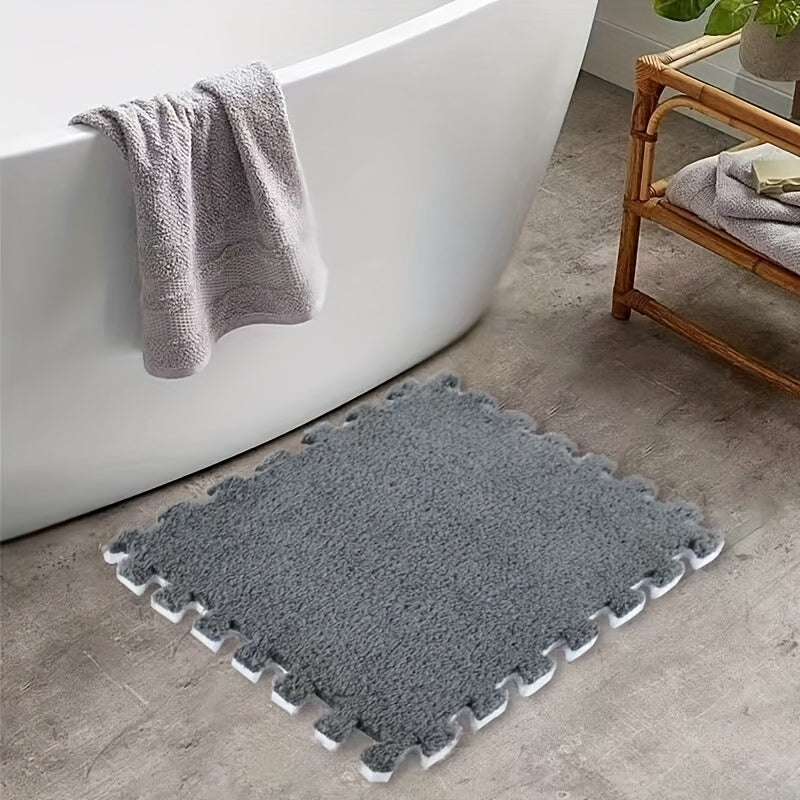 24pcs Sound Carpet 24pcs Sound Insulation Suede Splicing Carpet | Indoor Carpet, Game Mat, Bedroom Carpet, Puzzle Carpet, Home Decor, Simple Square Floor Mat, Thickened Version 11.8x11.8inch, 1cm\u002F0.39inch