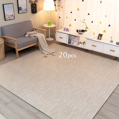 20pc EVA Foam Non-Electric Interlocking Floor Mats - Universal Fit for Outdoor Training, Bedroom, Living Room, Balcony - Battery-Free Exercise Mats